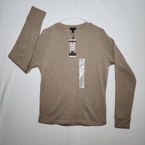 NWT Banana Republic Men's Double Knit Long Sleeve Crewneck Shirt Size Small.
